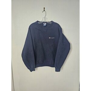 Vintage Champion Made in USA Navy Blue Pullover‎